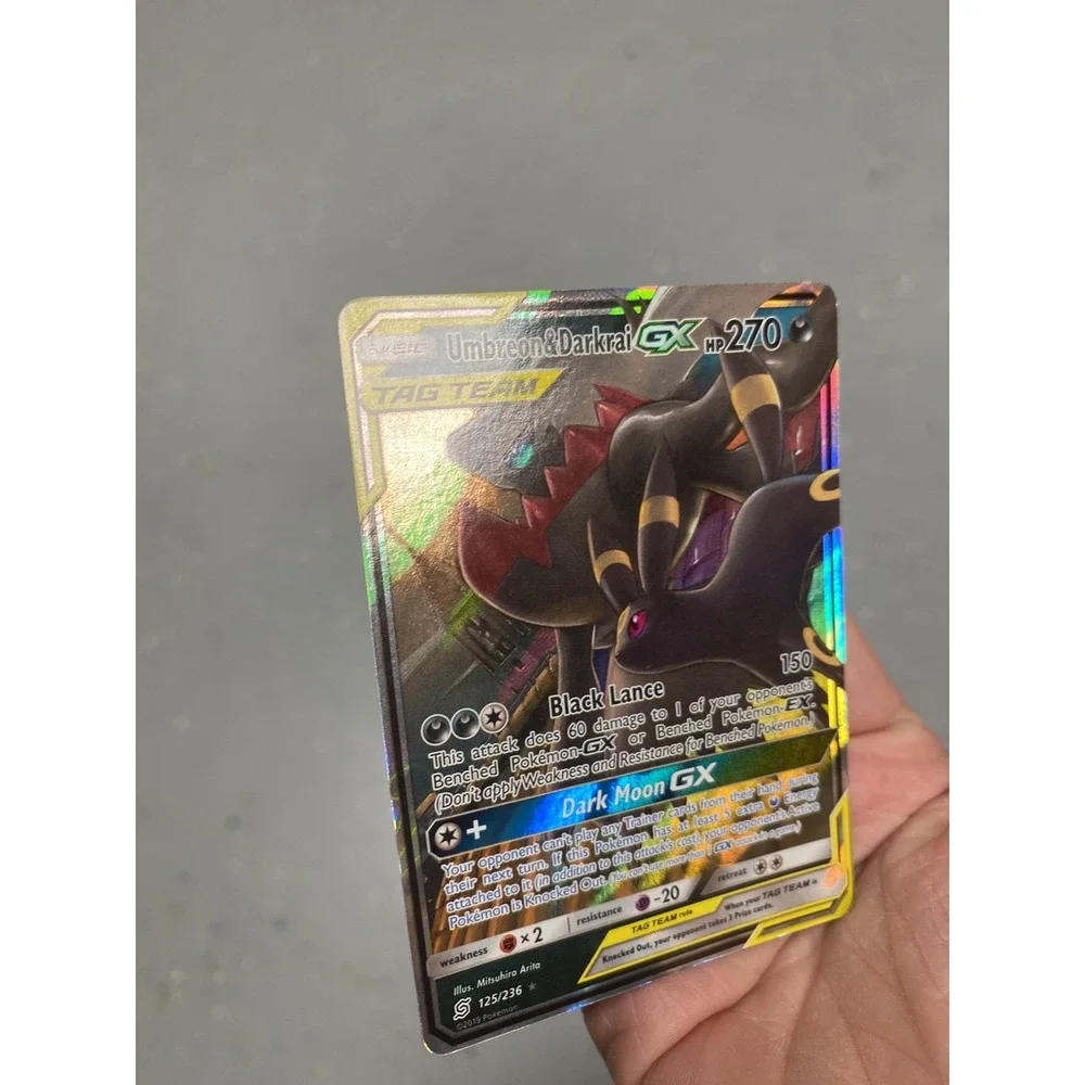 Umbreon and Darkrai GX 125/236 Sun & Moon Unified Minds Tag Team Pokemon TCG MP+